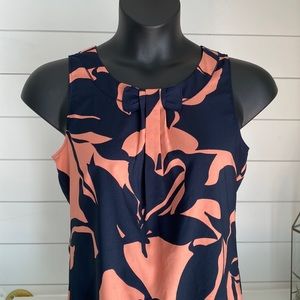 Ann Taylor pink and blue blouse